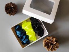 Dárková sada šedá - 6 scrunchies