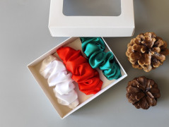 Dárková sada šedá - 6 scrunchies