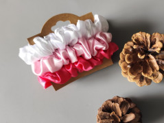 Dárková sada šedá - 6 scrunchies