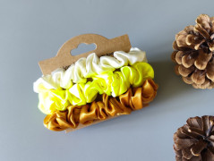 Dárková sada šedá - 6 scrunchies