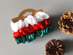 Dárková sada šedá - 6 scrunchies