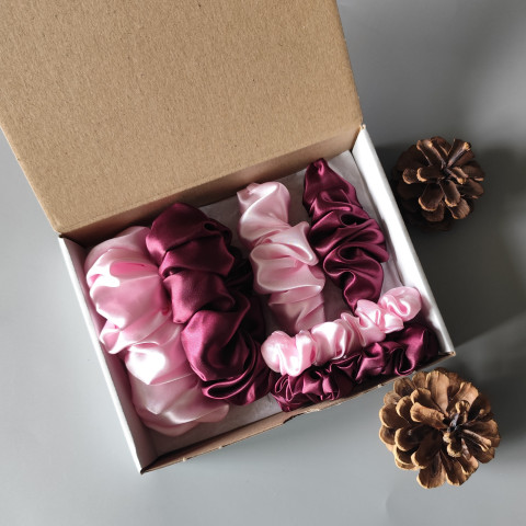 Scrunchie - dárková sada II. spona sponka sponky do vlasů spony scrunchies scrunchie 