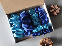 Dárková sada šedá - 6 scrunchies