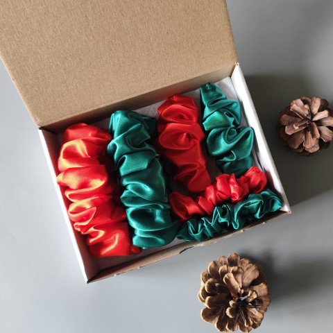 Scrunchie - dárková sada VII. spona sponka sponky do vlasů spony scrunchies scrunchie 