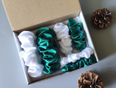 Dárková sada šedá - 6 scrunchies