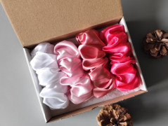 Dárková sada šedá - 6 scrunchies