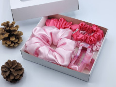 Dárková sada šedá - 6 scrunchies