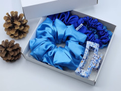 Dárková sada šedá - 6 scrunchies