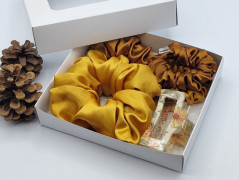 Dárková sada šedá - 6 scrunchies