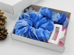 Dárková sada šedá - 6 scrunchies