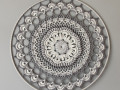 Mandala Šedá - průměr 40 cm