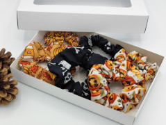 Dárková sada šedá - 6 scrunchies