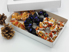 Dárková sada šedá - 6 scrunchies