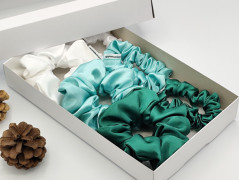 Dárková sada šedá - 6 scrunchies