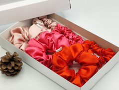 Dárková sada šedá - 6 scrunchies