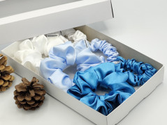 Dárková sada šedá - 6 scrunchies