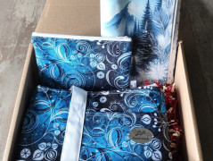 Dárková sada šedá - 6 scrunchies