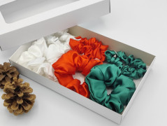 Dárková sada šedá - 6 scrunchies