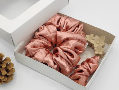 Dárková sada šedá - 6 scrunchies