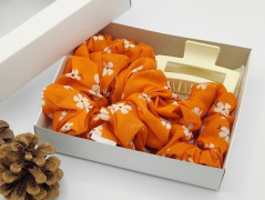 Dárková sada šedá - 6 scrunchies