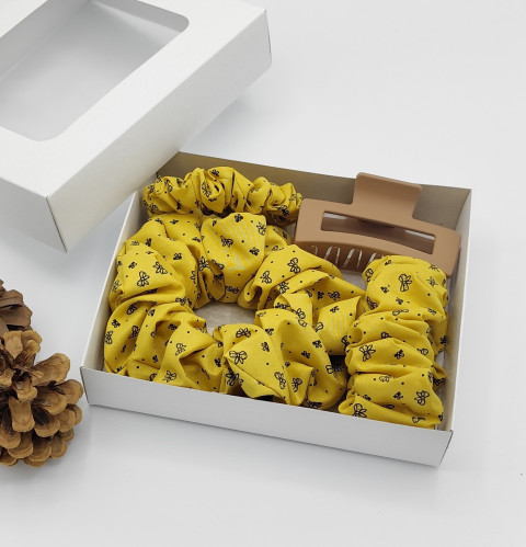 Scrunchie - dárkový box XXVI. spona sponka sponky do vlasů spony scrunchies scrunchie 