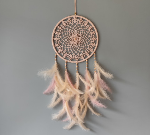 Lapač zlých snů 24 x 65 cm indián indiánský nad postel strážce boho dream lapač dreamcatcher lapač snů do ložnice 