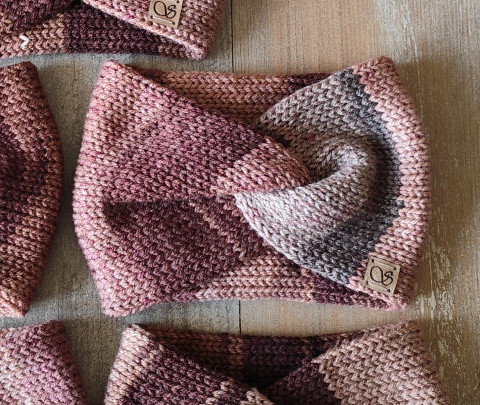 Pletená čelenka č.8 zima podzim pletené čelenka pletená čelenky na zimu na podzim 