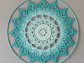 Mandala Tyrkysová hvězda - 45 cm