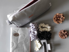 Dárková sada šedá - 6 scrunchies