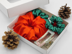 Dárková sada šedá - 6 scrunchies