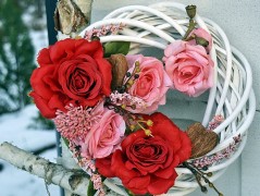 podzimní věneček s jelínkem..