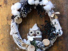 podzimní věneček s jelínkem..