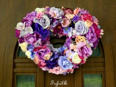 podzimní věneček s jelínkem..