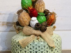 podzimní věneček s jelínkem..