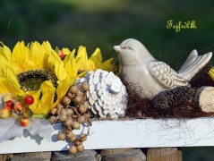 podzimní věneček s jelínkem..