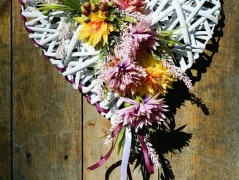 podzimní věneček s jelínkem..