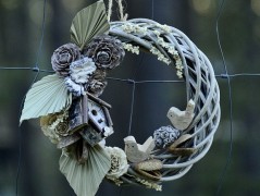 podzimní věneček s jelínkem..