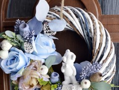 podzimní věneček s jelínkem..