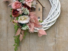 podzimní věneček s jelínkem..