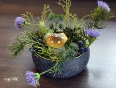 podzimní věneček s jelínkem..