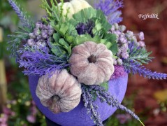 podzimní věneček s jelínkem..