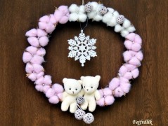 podzimní věneček s jelínkem..