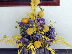 podzimní věneček s jelínkem..