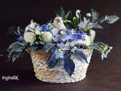 podzimní věneček s jelínkem..