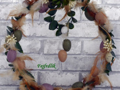 podzimní věneček s jelínkem..