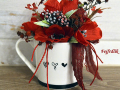 podzimní věneček s jelínkem..