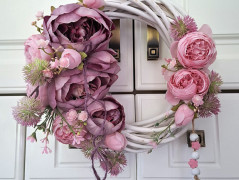 podzimní věneček s jelínkem..