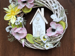 podzimní věneček s jelínkem..