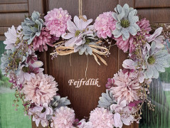 podzimní věneček s jelínkem..