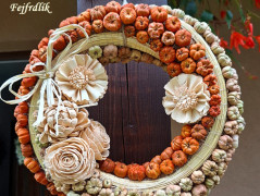 podzimní věneček s jelínkem..